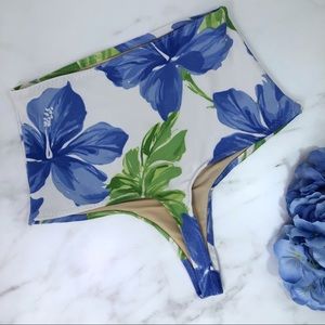 High waist thong swimsuit bottom